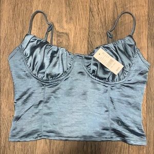 BNWT Kendall and Kylie satin bustier top